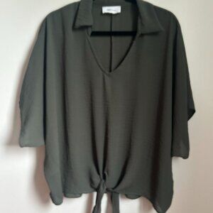Women's Olive Green Blouse